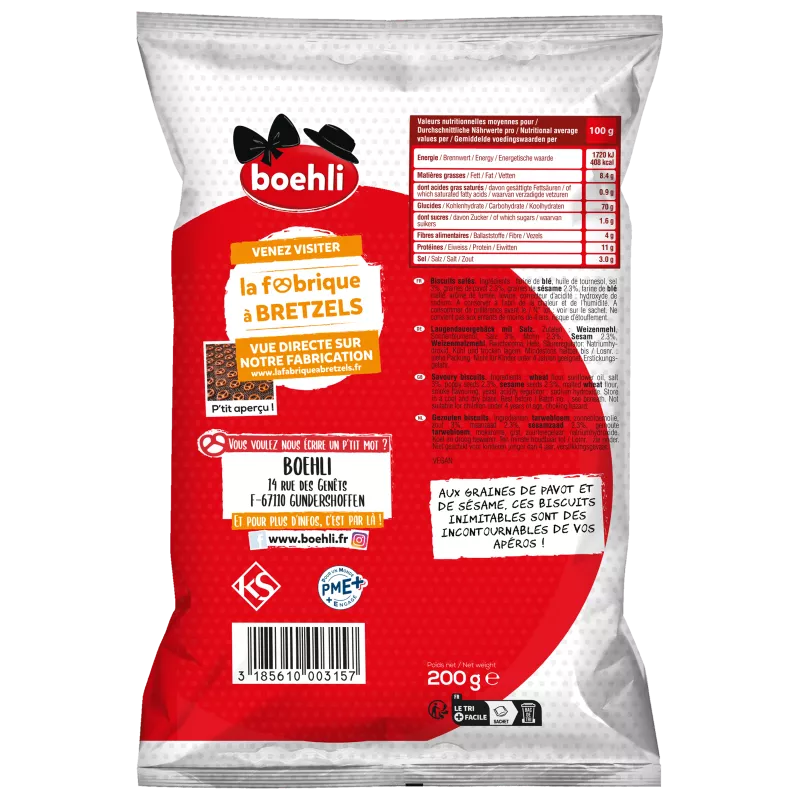 Sachet 200g rondzels verso