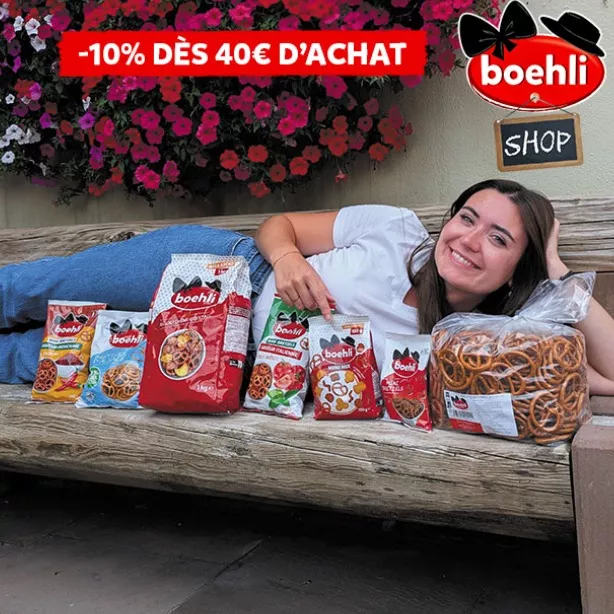 Boehli Shop : 10 % offerts dès 40 € d’achat pour les amoureux de la bretzel et de l’Alsace !