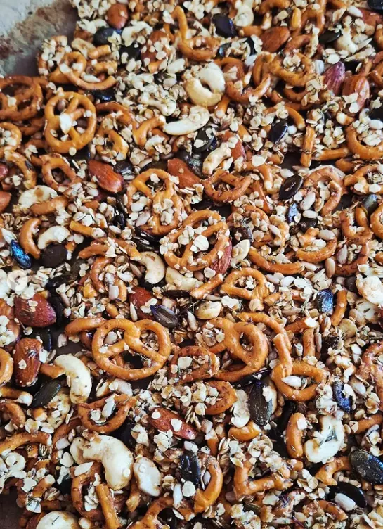Granola salé Bretzels