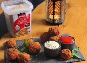Croquettes de pommes de terre au Munster et à la chapelure de Bretzels