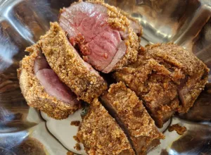 Filet de chevreuil en croûte de Bretzel