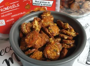 Rondzels au parmesan, à l'ail des ours et aux épices