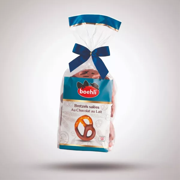 MINI-BRETZELS ENROBÉES DE CHOCOLAT AU LAIT – SACHET 100G