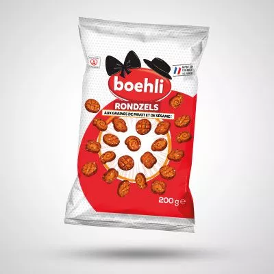 RONDZELS – BISCUITS SALÉS AU PAVOT ET SÉSAME – SACHET 200G