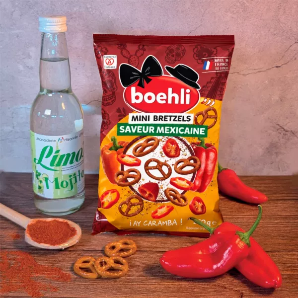 MINI-BRETZELS SAVEUR MEXICAINE – SACHET 150G