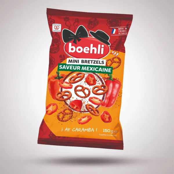 MINI-BRETZELS SAVEUR MEXICAINE – SACHET 150G