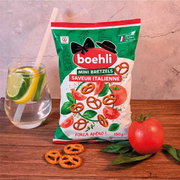 MINI-BRETZELS SAVEUR ITALIENNE – SACHET 150G