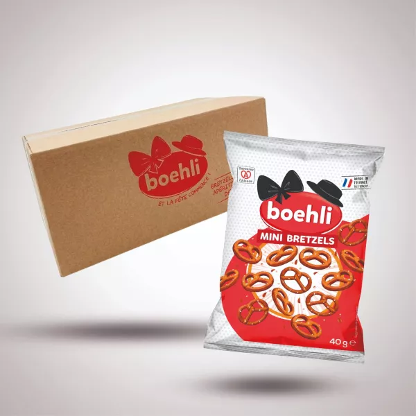 MINI-BRETZELS – SACHET 40G – COLIS DE 50 SACHETS
